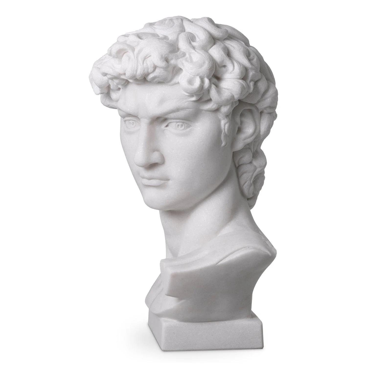 David White Marble Head